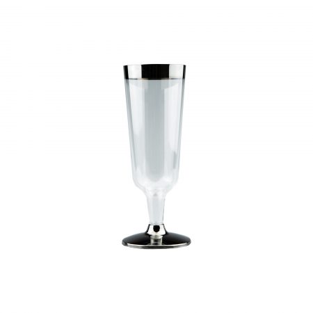 150mL Champagne Glass With Silver Rim