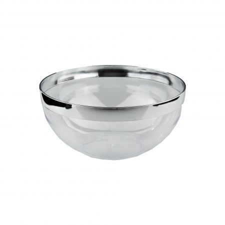 240mm Heavy Duty Salad Bowl With Silver Rim