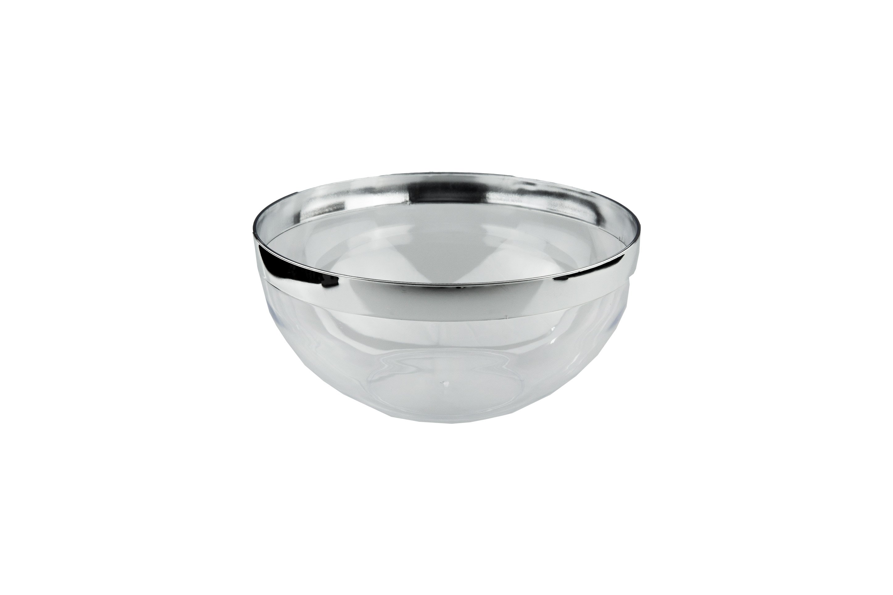 240mm Heavy Duty Salad Bowl With Silver Rim