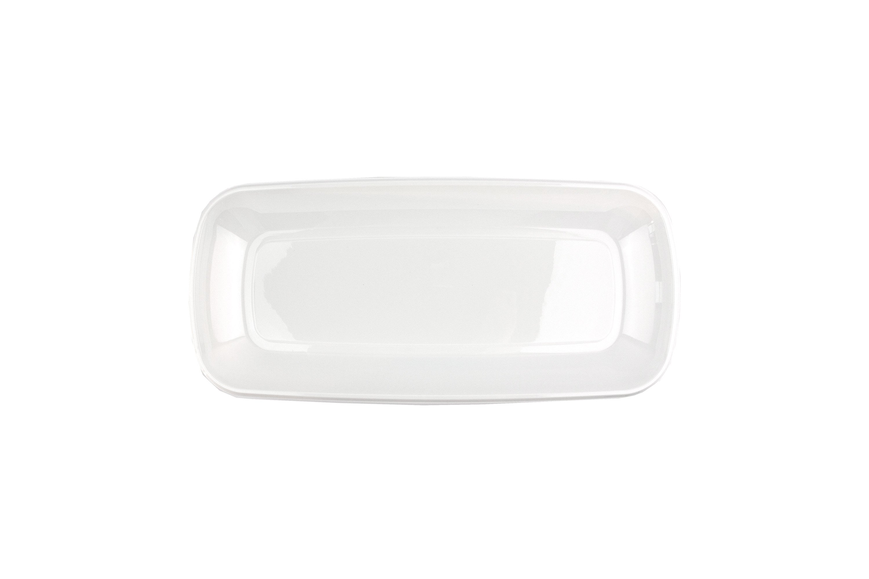 175mm x 390mm White Serving Tray
