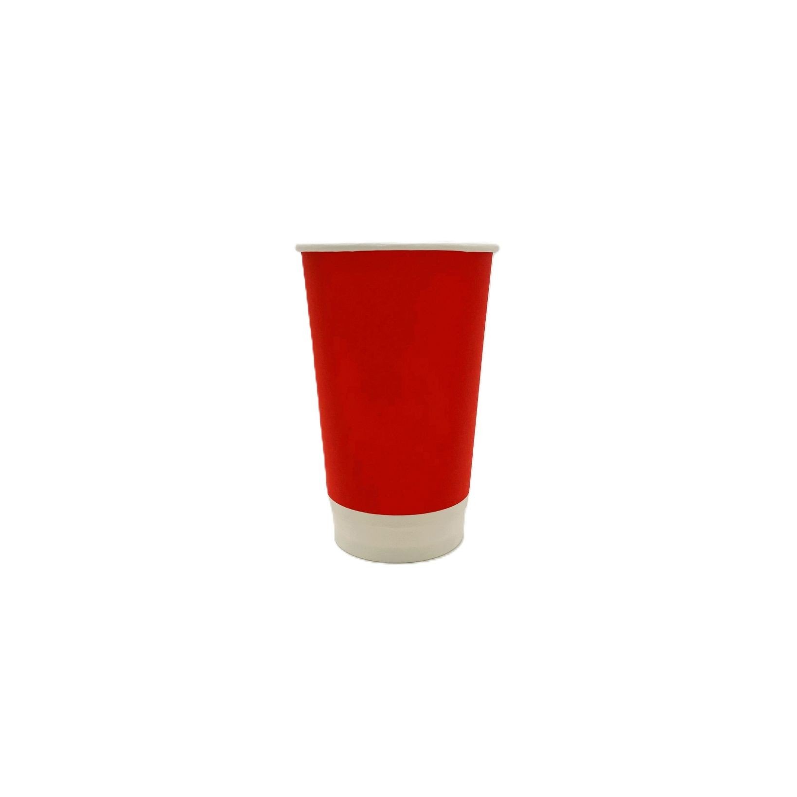 450mL FSC PLA Red Single Wall Paper Cup Pk15