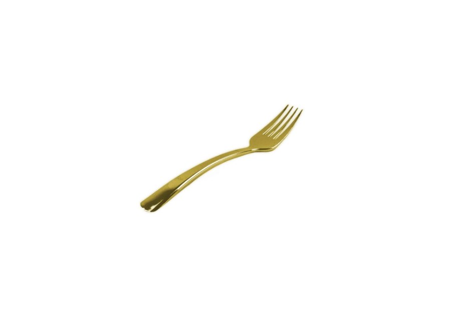 Flared Stainless Steel Look-Alike Fork Gold