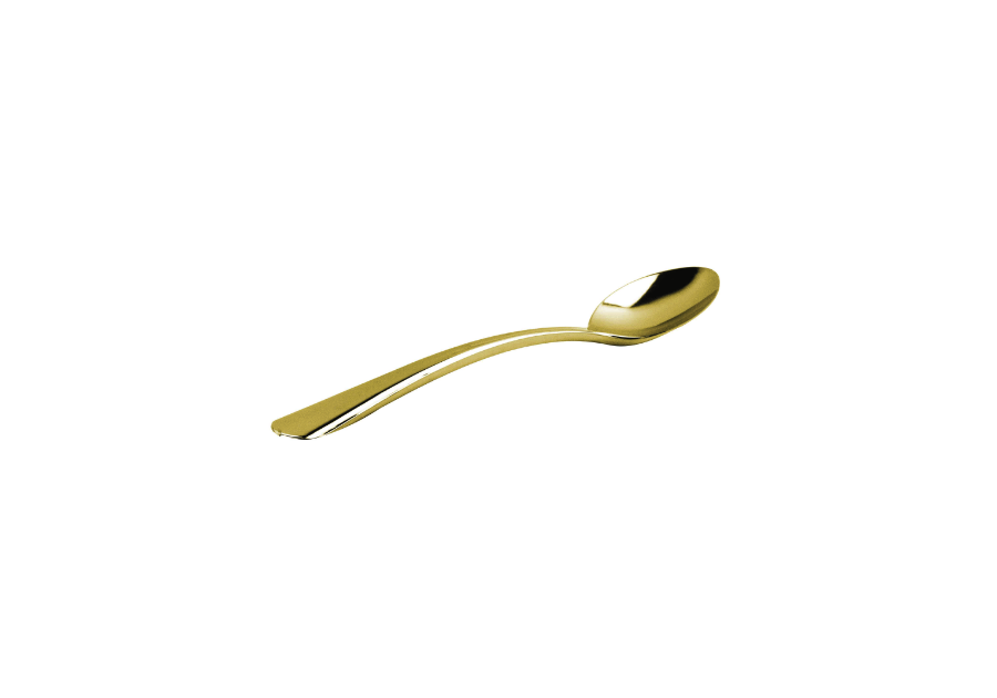 Flared Stainless Steel Look-Alike Spoon Gold