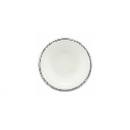 180mm Bowl Sugar Cane Printed Rim SilverLeaf