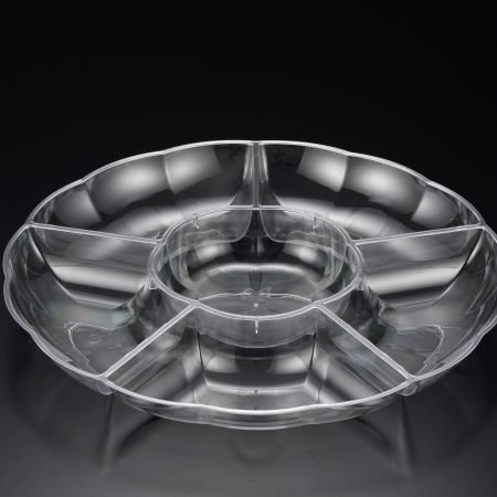 355mm Clear Round Divider Tray