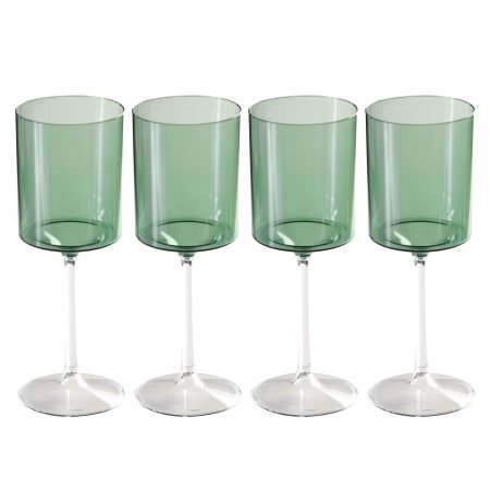 420ml Reusable Wine Glass Asstd. Cols Pk4