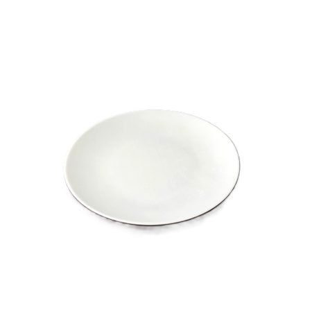 230mm Deluxe Reusable Dinner Plate White Pk10