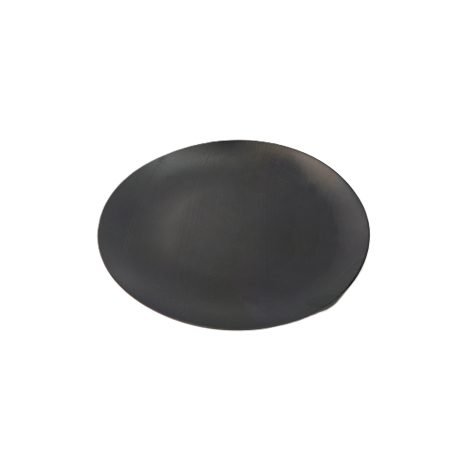 230mm Deluxe Reusable Dinner Plate Black Pk10