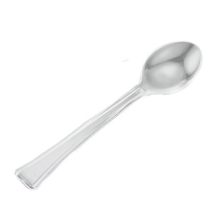 Clear Mini Spoon Pk40