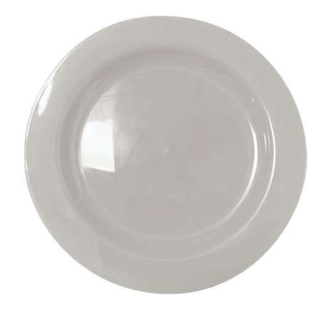 230mm Reusable Dinner Plate Cool Grey Pk10