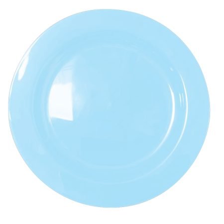 230mm Reusable Dinner Plate Pastel Blue Pk10