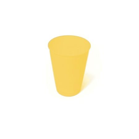 380ml Reusable Tumbler Pastel Yellow Pk10