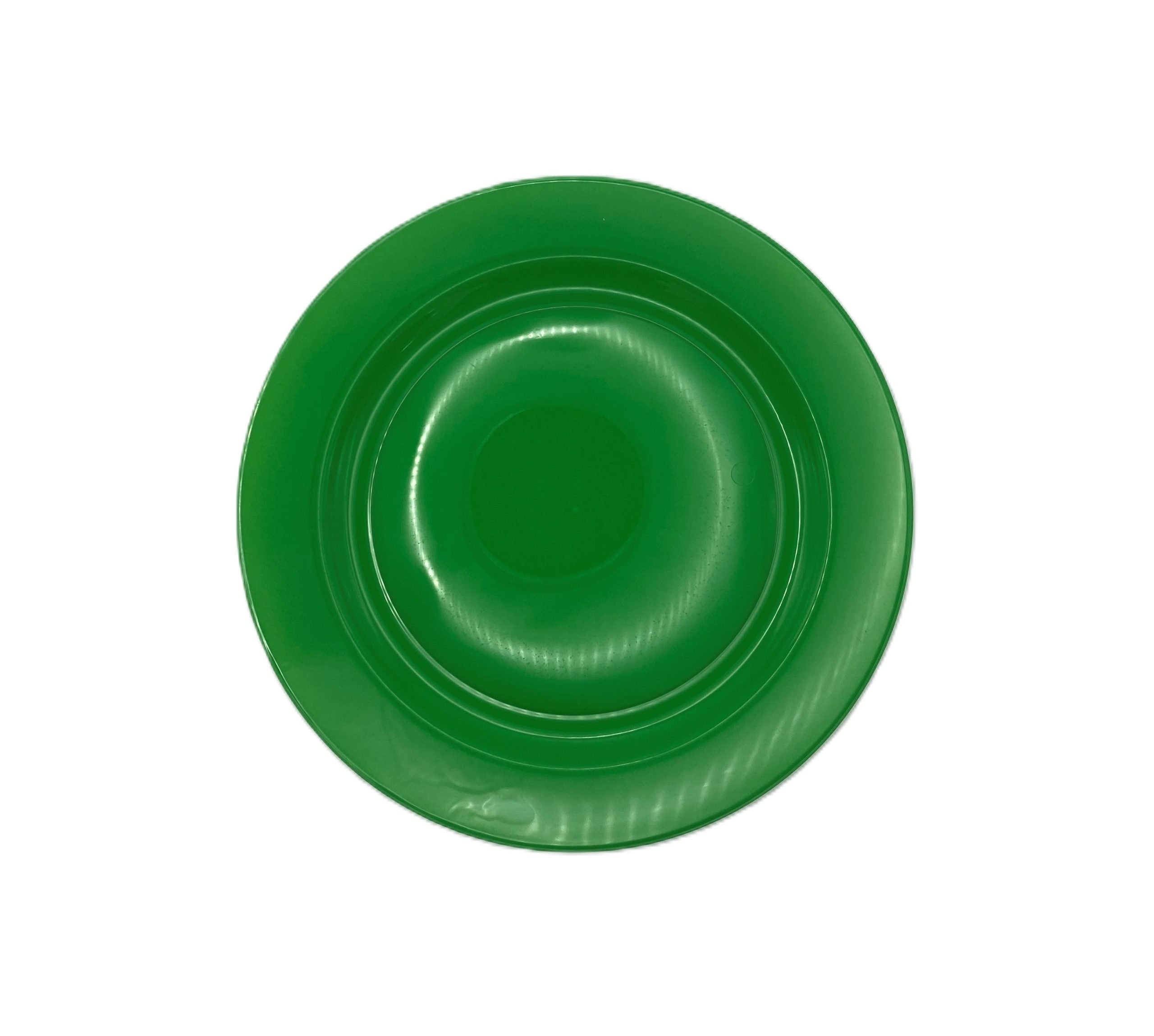 230mm Reusable Dinner Plate Green Pk10