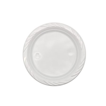 180mm Reusable Snack Plate White Pk25