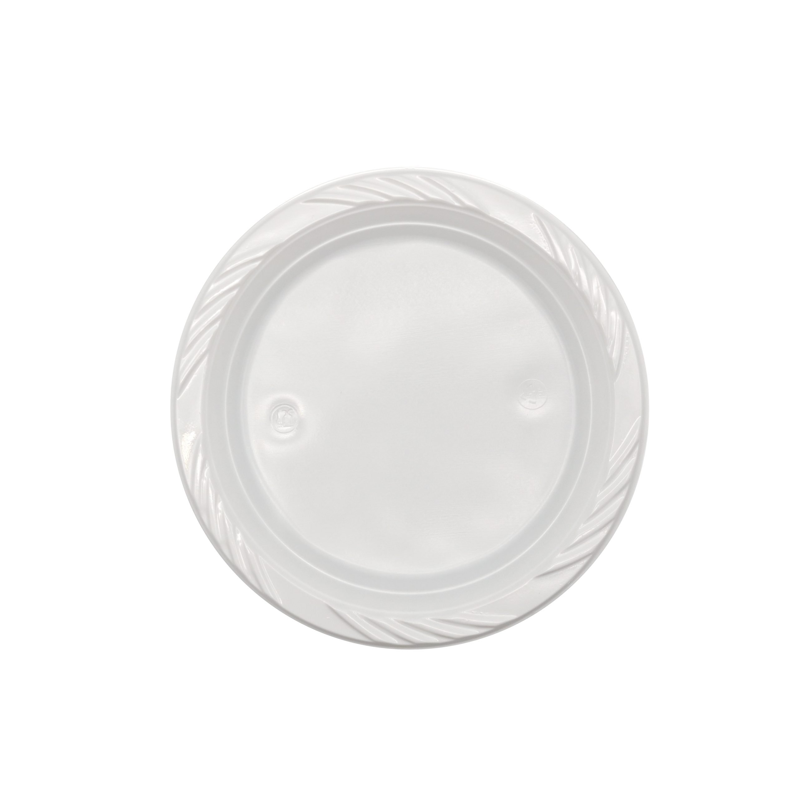 180mm Reusable Snack Plate White Pk25