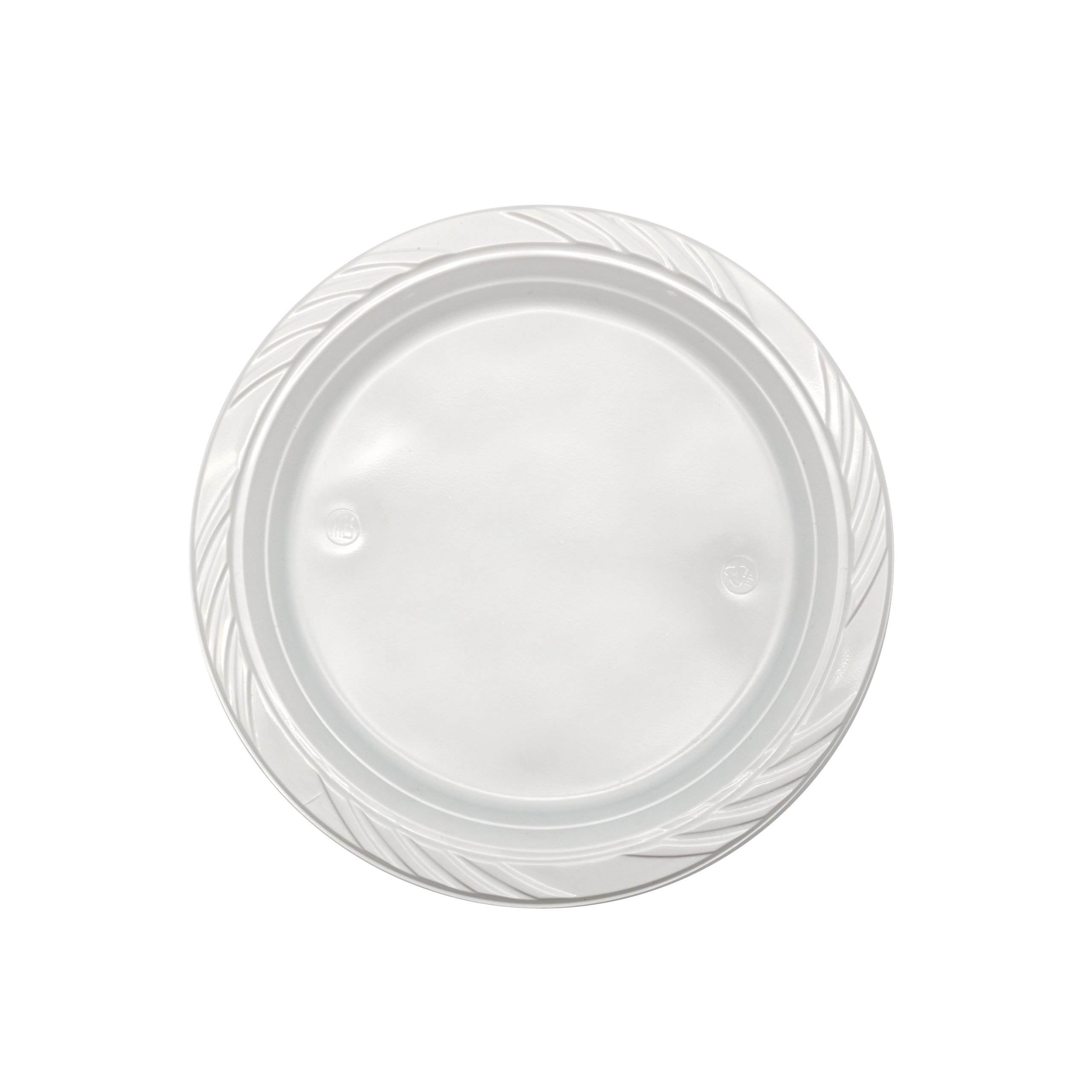 230mm Reusable Dinner Plate White Pk25