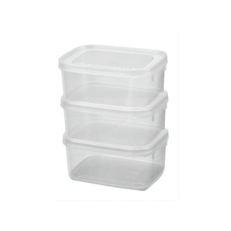 500mL Clear Storage Container Pk3