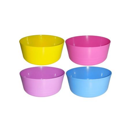 150mm Plastic Bowl Coloured Pk4