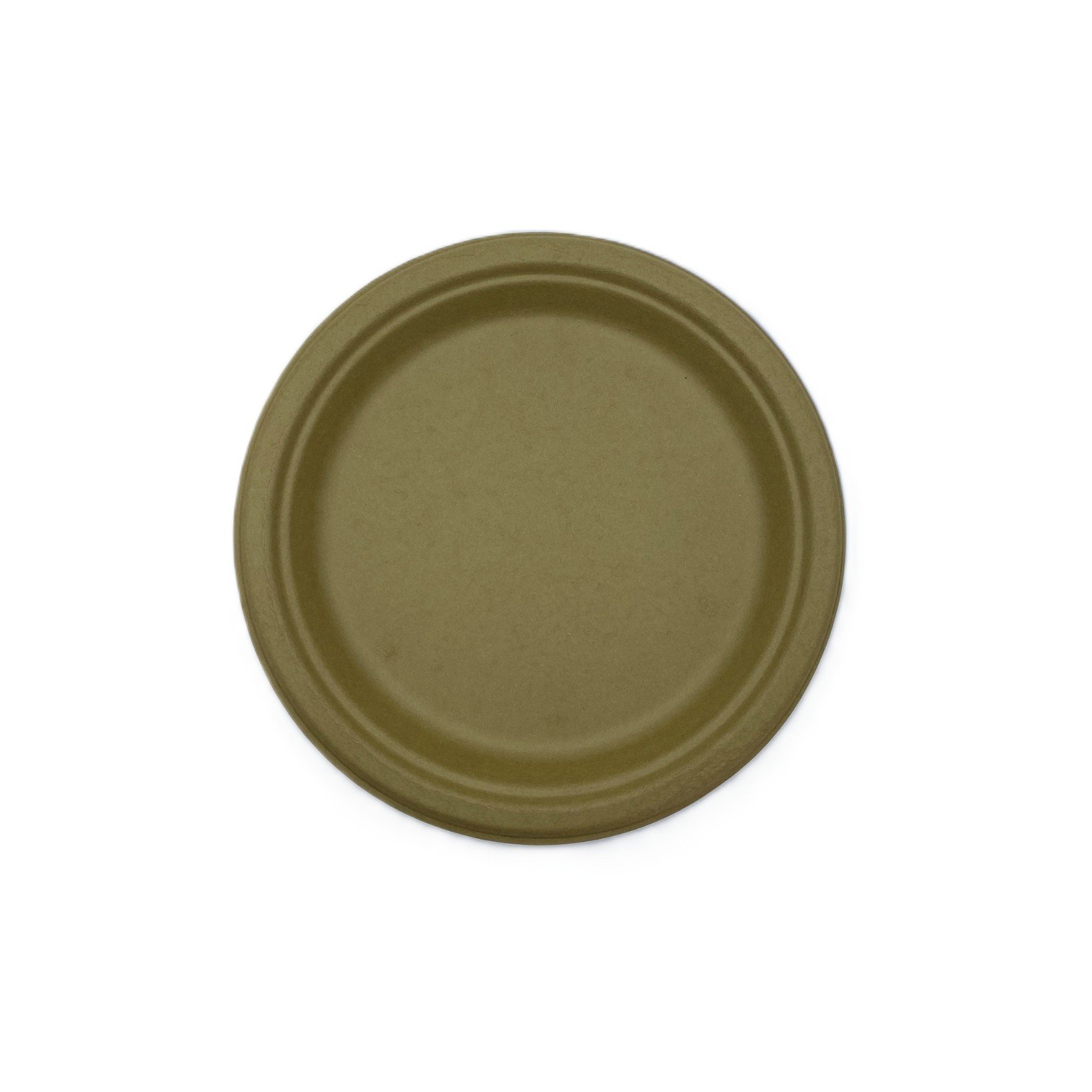 180mm Sugar Cane Plate Beige Pk25