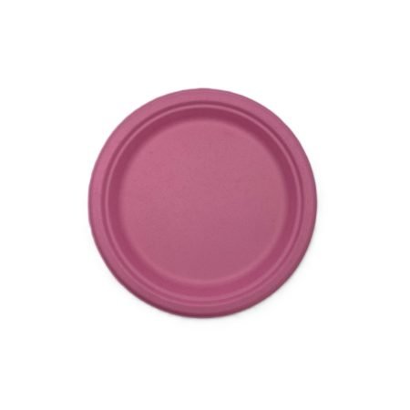 180mm Sugar Cane Plate Pastel Pink Pk25