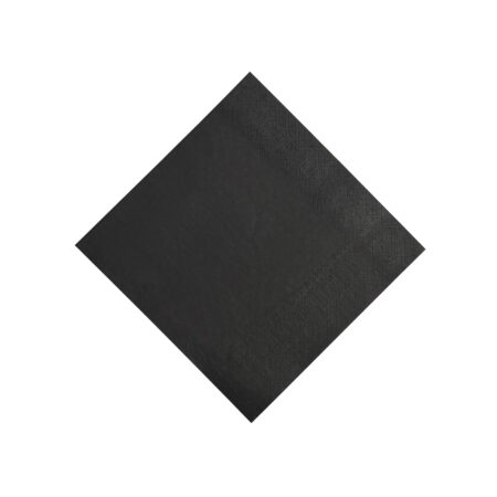 FSC 330mm x 330mm Black 2ply Lunch Napkins Pk50