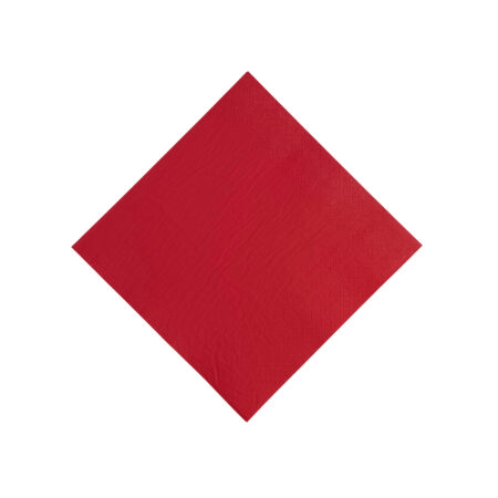 FSC 330mm x 330mm Red 2ply Lunch Napkins Pk50