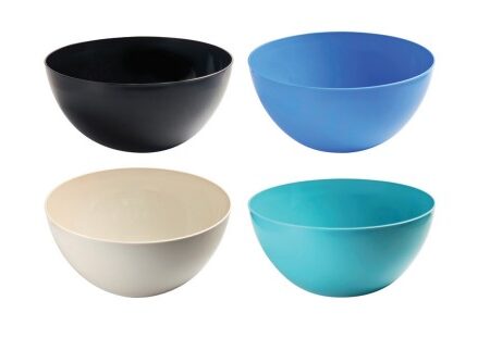 254mm Salad Bowl Assorted Colours Pk1