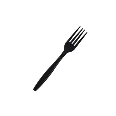 Reusable Heavy Duty Fork Black Pk20