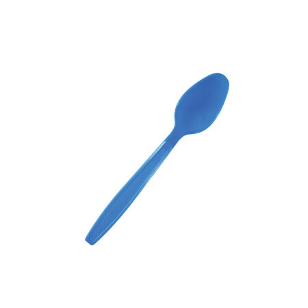 Reusable Heavy Duty Spoon Blue Pk20
