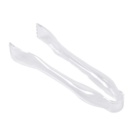 215mm Clear Serving Tongs Pk2