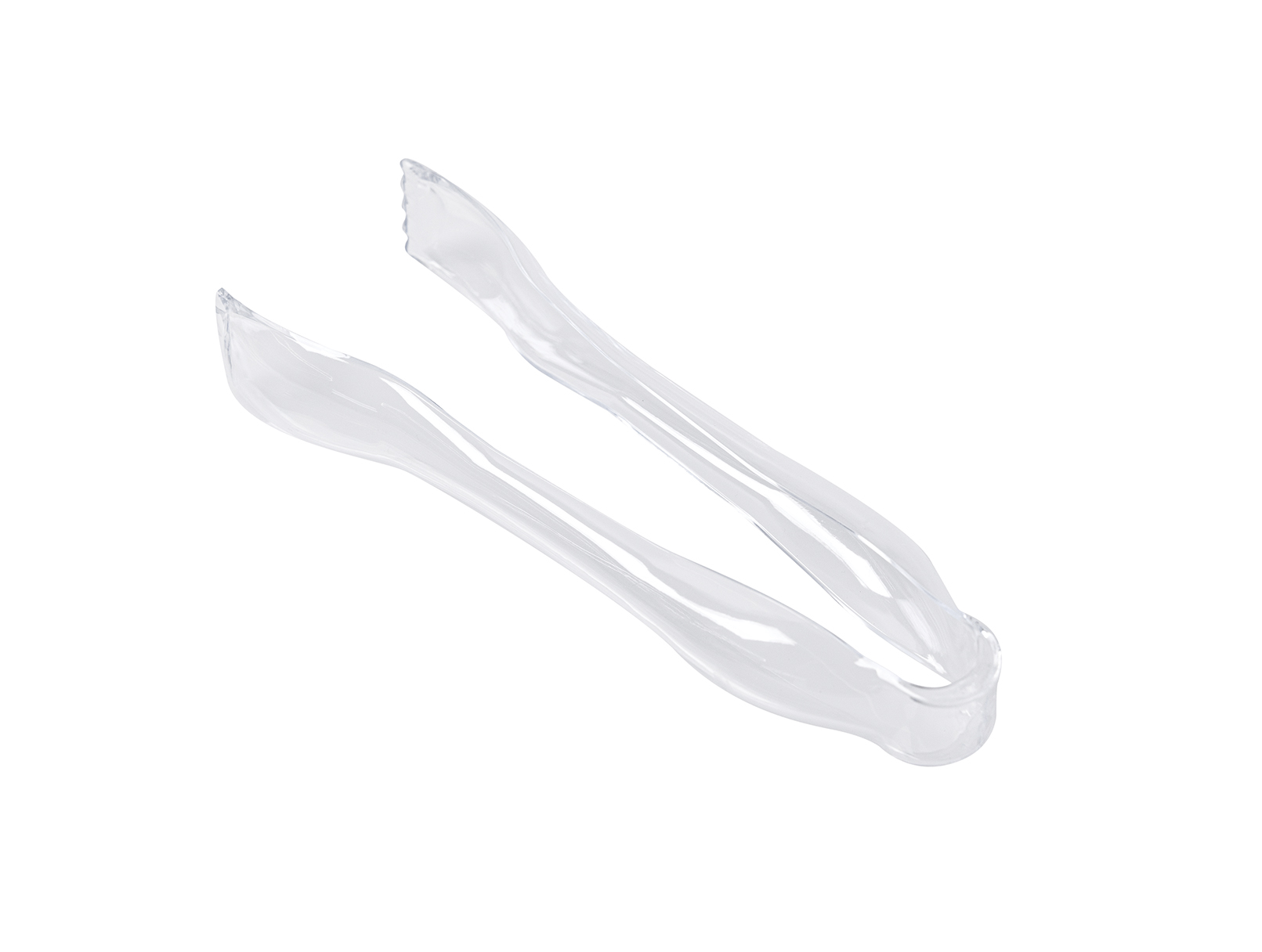 215mm Clear Serving Tongs Pk2