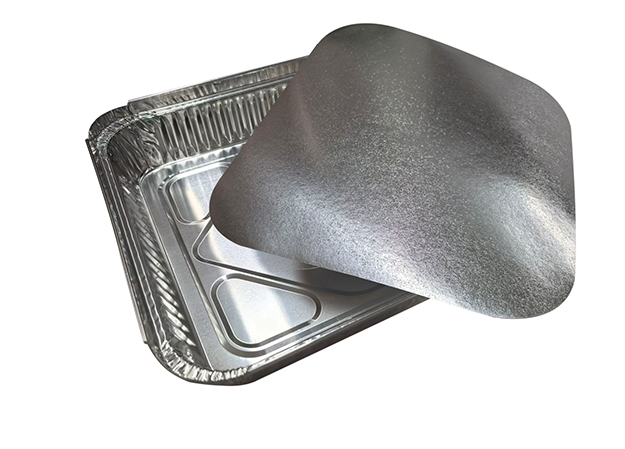 230mm x 230mm x 50mm Square Foil Tray with Paper Lid Pk3