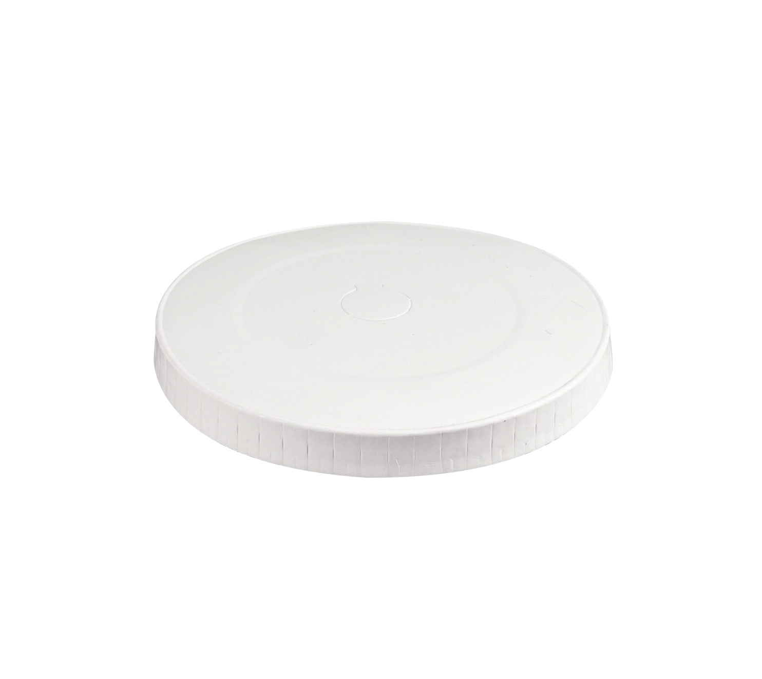 250mL/8oz FSC Aqueous White Paper Coffee Cup Lid Pk50
