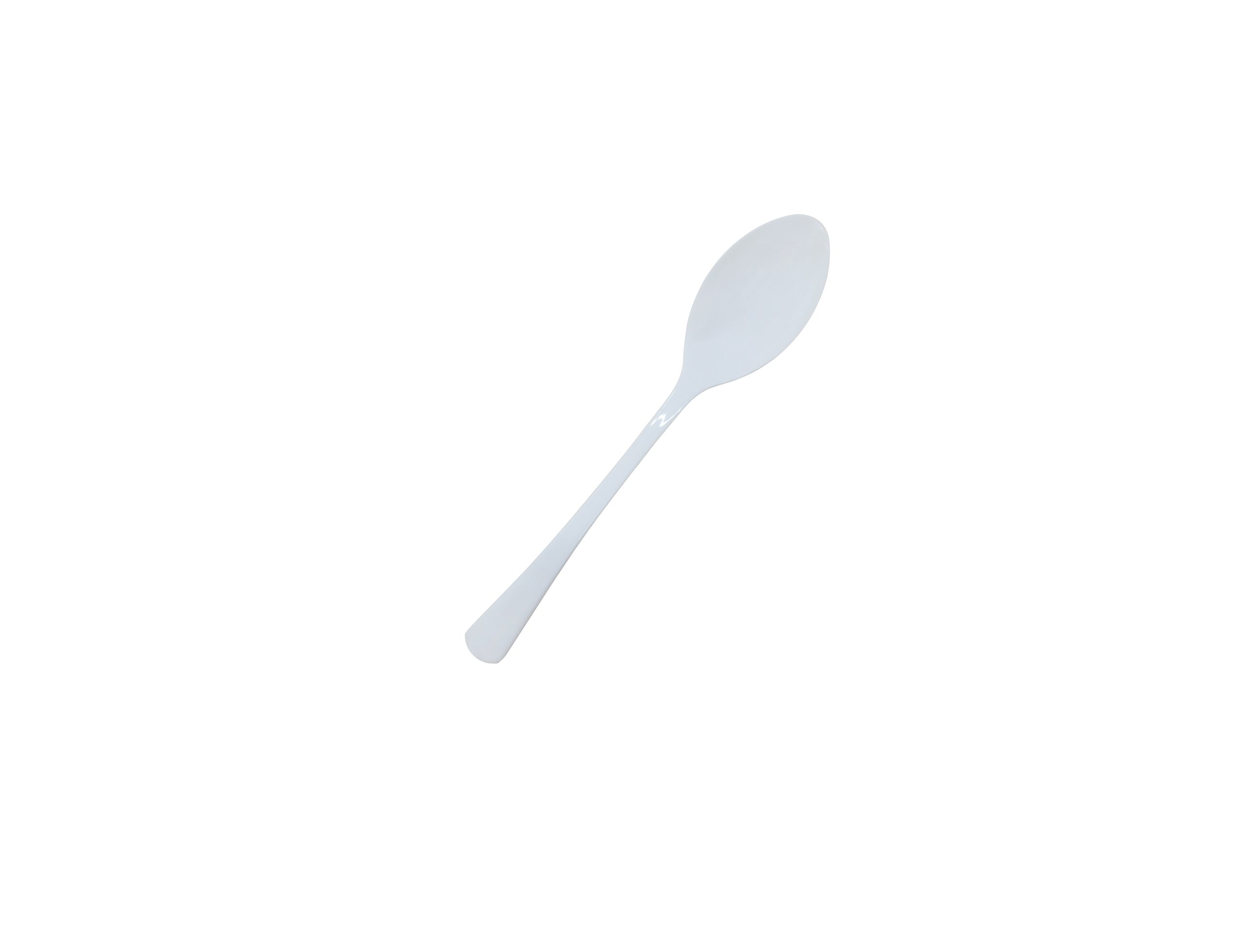 Reusable Flared Teaspoon White Pk20