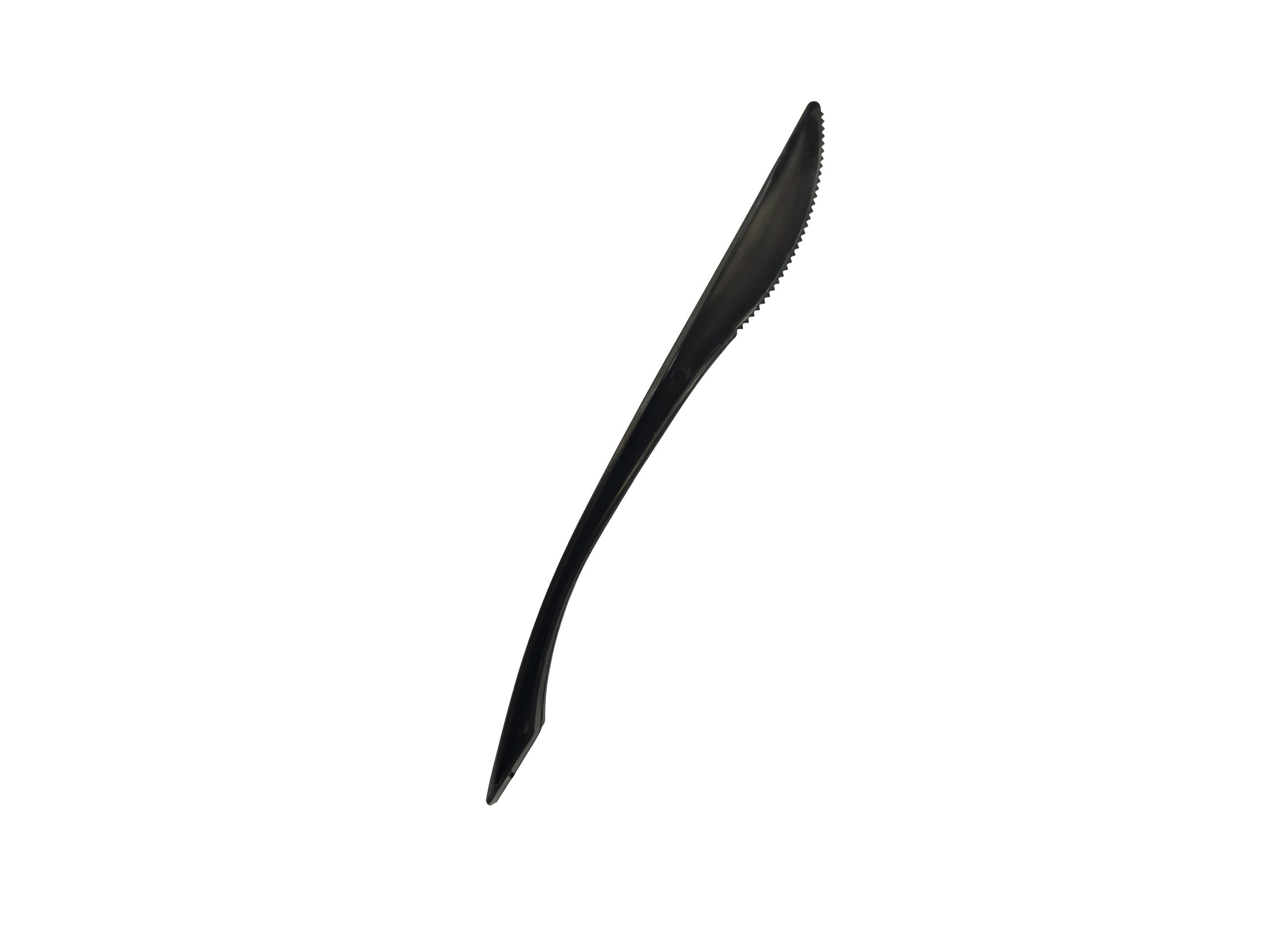Reusable Flared Knife Black Pk20