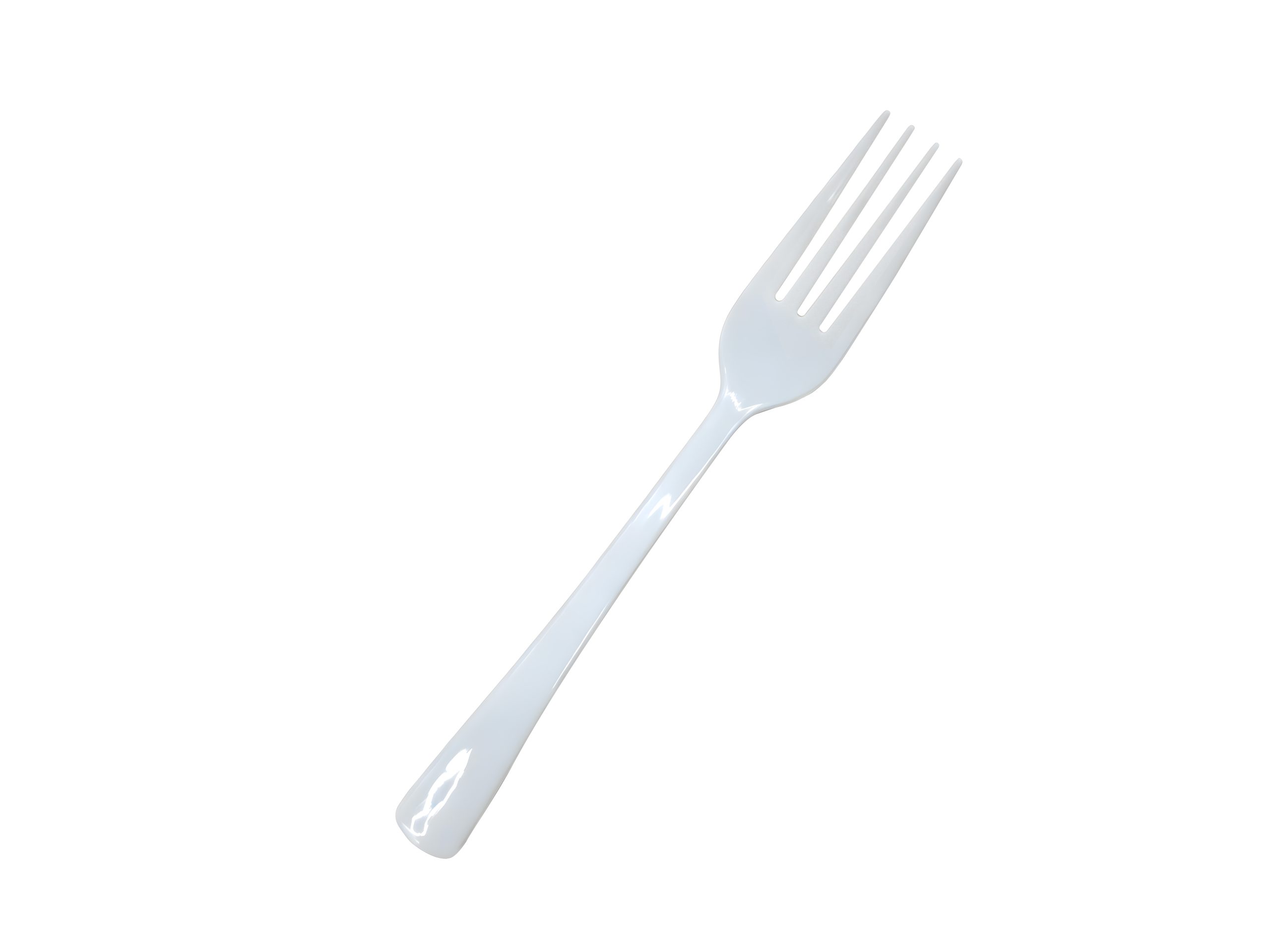 Reusable Flared Fork White Pk20