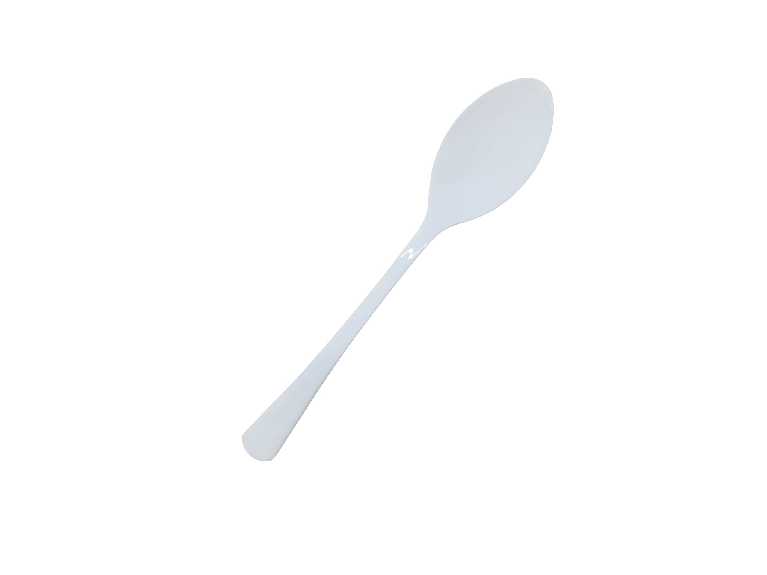 Reusable Flared Spoon White Pk20