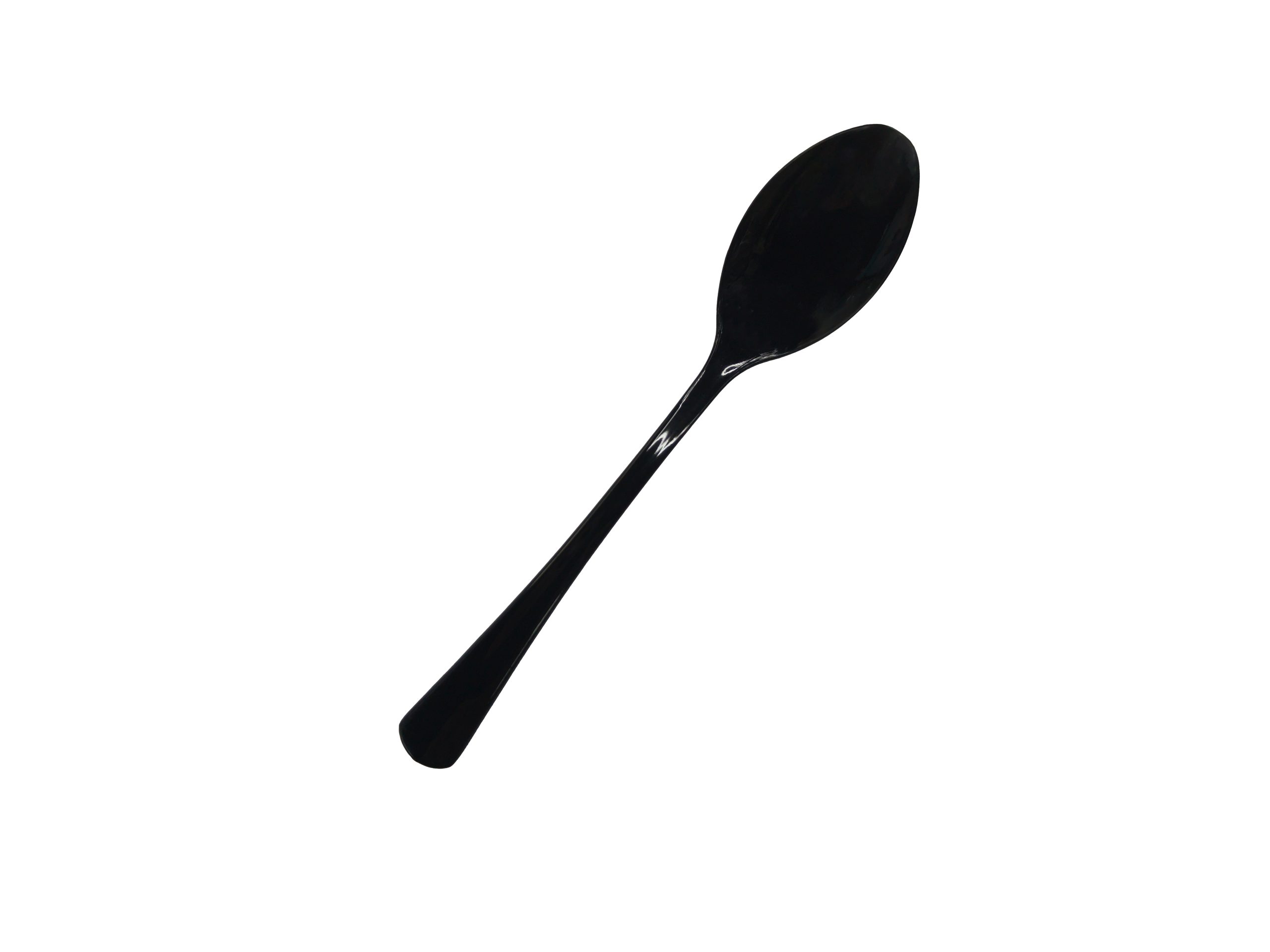 Reusable Flared Spoon Black Pk20