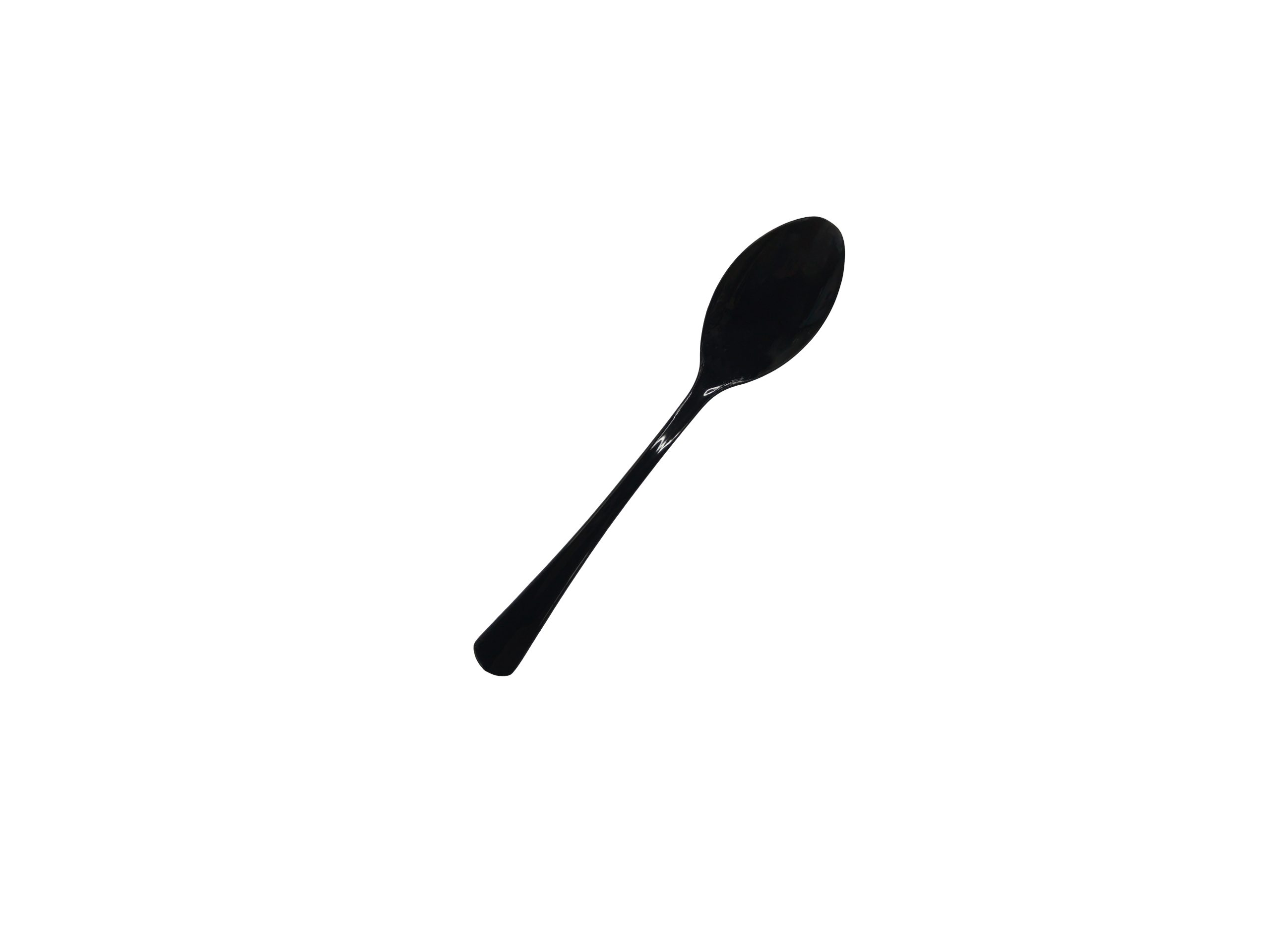 Reusable Flared Teaspoon Black Pk20