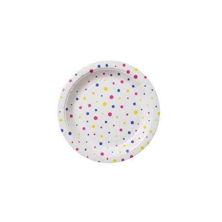 Printed Paper Plates 18cm Pk10