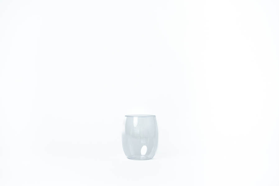 325mL Stemless Wine Glass Clear Pk1