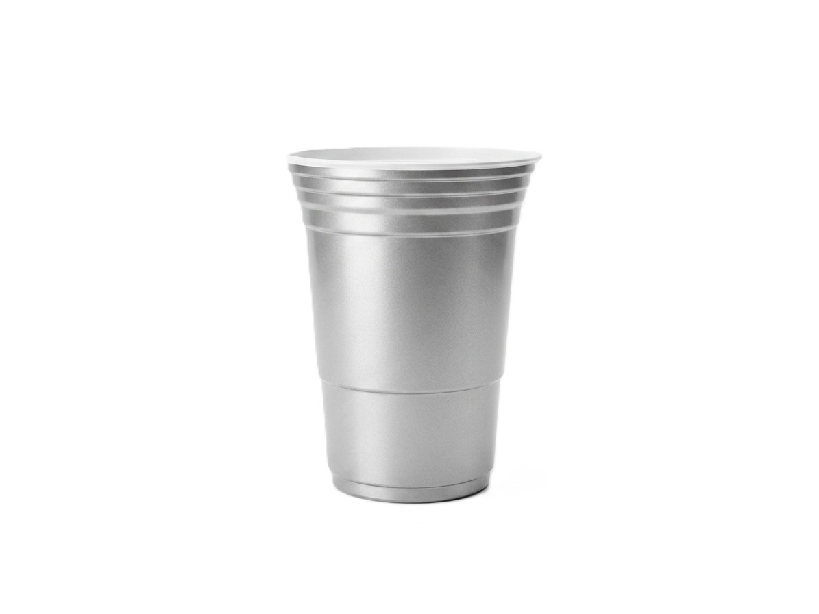 450mL American Cup Silver Pk50